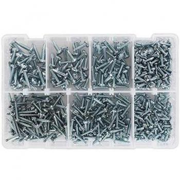 Sealey AB060SDS Phillips Zinc Pan Head Self Drilling Screw Assortment