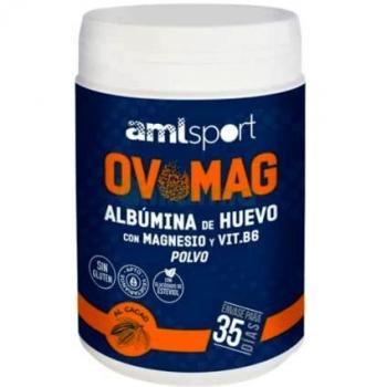 3 x Ovomag con mg-vit b6 cacao amlsport 410 g de polvo