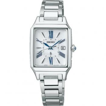 SolarWave Lucia SSVW209 Seiko Women's Silver Square