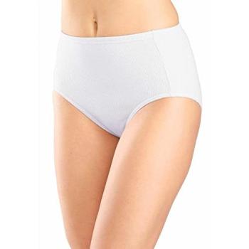 Petite Fleur Damen-Taillenslip in Weiß – 46 (Piqué)