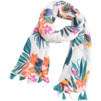 Color Blocking Tassel Shawl for Women