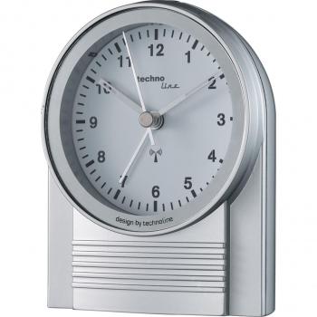Technoline WT 759: reloj despertador portátil en plata