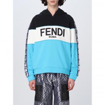 Sweat-shirt homme couleur bleu marine L (FENDI)