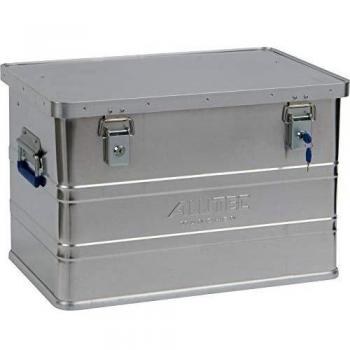 ALUTEC MÜNCHEN 2011068 Boîte en aluminium avec serrure à cylindre Argenté 595 x 390 x 380 mm