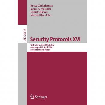 Security Protocols XVI
