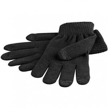 Schwarzer Mobilhandschuh L