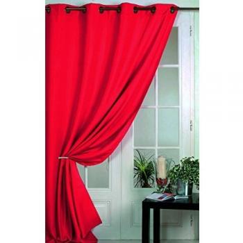 Rideau 100% Occultant M1 Piment 140 x 260 cm