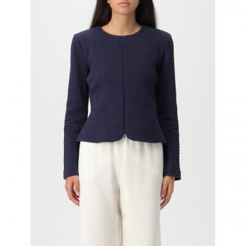 Blue Emporio Armani Women’s Lightweight Cotton Jacket – Medium