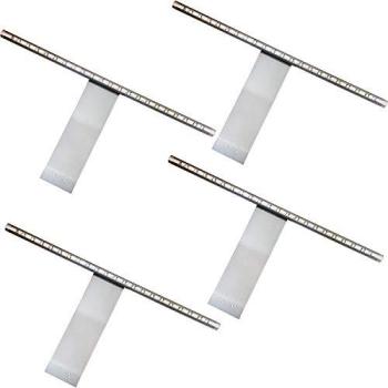 Cool White 4x Over-Cabinet LED Light Kit with Integrated Driver for Kitchen Cupboard Reading Lamp