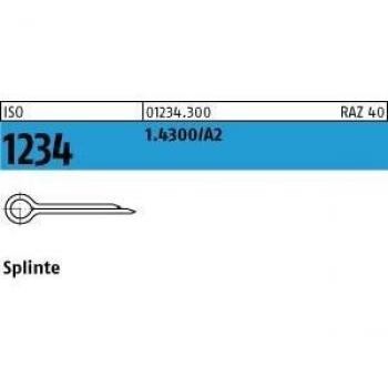 Splinte ISO 1234 1 x 8 1.4300 A2 1000 St