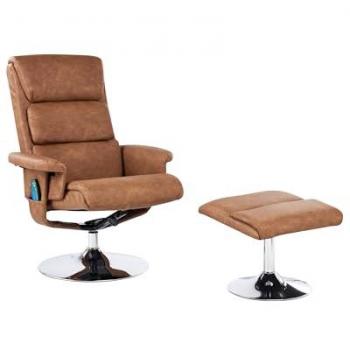 Poltrona Comfort Massaggio e Riscaldamento Marrone