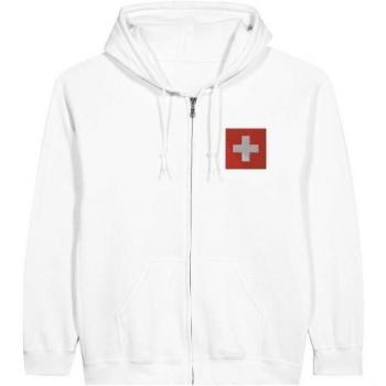 Swiss Pride Zip‑Top Hoodie – Polyester‑Cotton Mix
