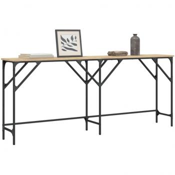 Engineered Wood Console Table Sonoma Oak 180x29x75 cm vidaXL