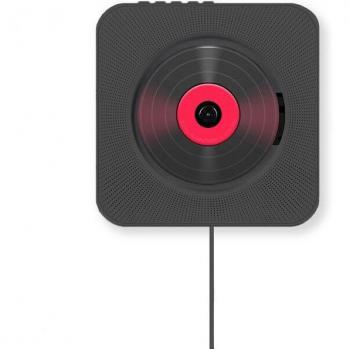 Portable Wall-Mounted CD Player with Bluetooth and FM Radio