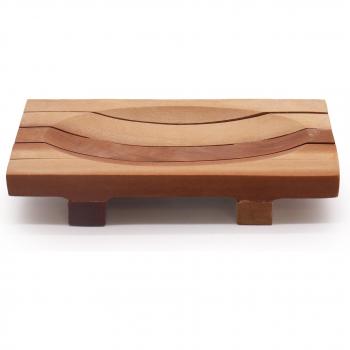 Elegante Seifenschale aus Breiapfelbaum