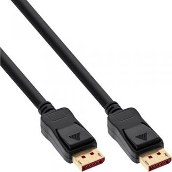 InLine® 5m schwarzes DisplayPort 1.4 Kabel, vergoldete Kontakte