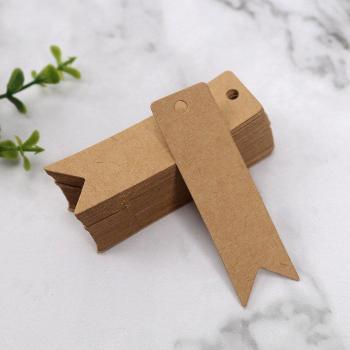 Einseitig Gedruckte Etiketten aus Kraftpapier, 100er Pack