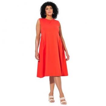 Ärmeloses Kleid in Rot von Ulla Popken