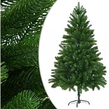 6 ft Artificial Christmas Tree with Lifelike Needles, Green, vidaXL