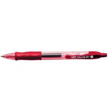 Bolígrafo de Tinta de Gel Bic Gelocity 829159/ Rojo