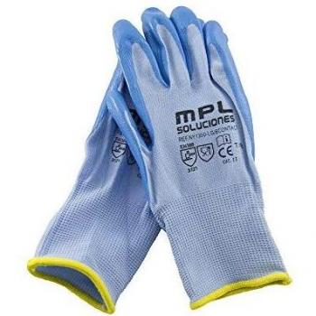 Guante de Protección Nitrilo Azul T-8