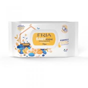 Fria Baby Igiene Salviette con Olio di Argan e Nutri-Milk, confezione da 70 unità
