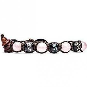 Bracciale Tamashii Mantra quarzo rosa bhs200-33