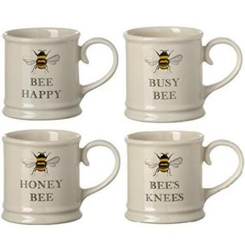 Bee Happy Espresso Mug Set