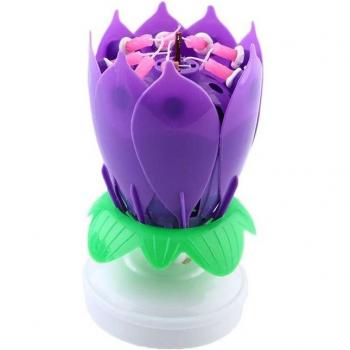 Romantic Flowers Cake Candle