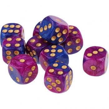 10 D6 Würfel 16mm für Rollenspiele