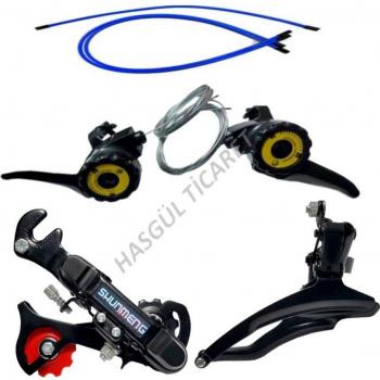 Hsgl Bicycle Gear Shift Lever with Cables
