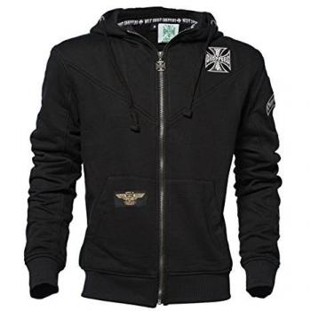 West Coast Choppers WCC OG Classic Panel Zip Hoodie