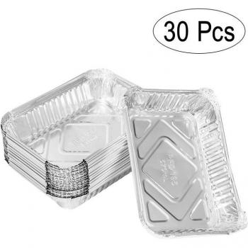 30pcs 570ml Aluminum Foil Tin Liner Trays