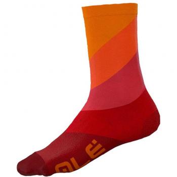 Semplici Calzini Alé Digitopress 5° Angolo Rosso-Arancio S