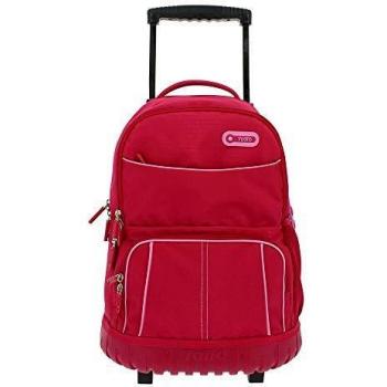 Mochila Escolar Con Ruedas Y Bolsillo Para Pc Yeil Rosa Rosa