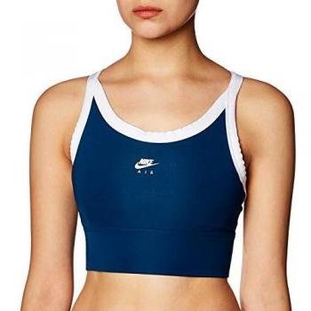 NIKE Sujetador Deportivo Med Pad Air Bra para Mujer, Valerian Blue/White/(White), XL