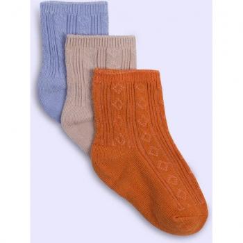 Calcetines para bebés, 3 pares/lote, medias de doble aguja, algodón peinado, talla 0-3T, ideal para primavera y otoño