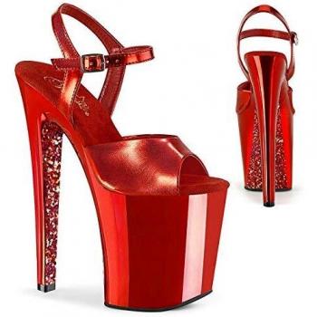 Pleaser Damen Red Plateau Sandalette 809TTG – EU 40, Hochschuh