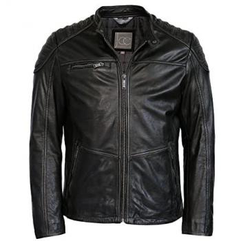 Lederjacke JCC 3102235 Gr. 54, schwarz (vintage schwarz)