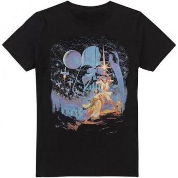 Star Wars Retro Graphic Tee – Men’s 5XL Black