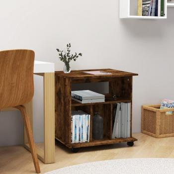 VidaXL Mobile Cabinet Smoked Oak 60x45x60 cm Engineered Wood