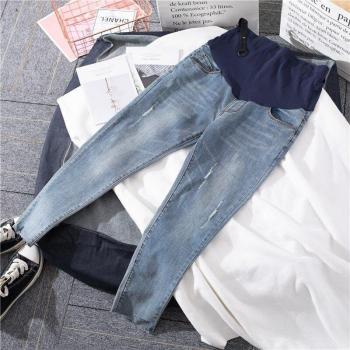 Elastische Taille – Bleistift-Jeans für Frauen in der Mutterschaft