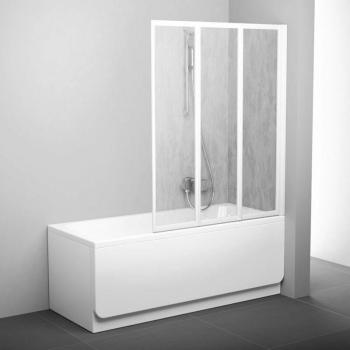 Mampara Plegable Ravak Supernova 3 Secciones 140x130cm Color Blanco