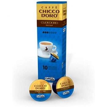 Chicco Caffè in Capsule, Cuor d'Oro Decaffeinato, Quantità: 10 Capsule