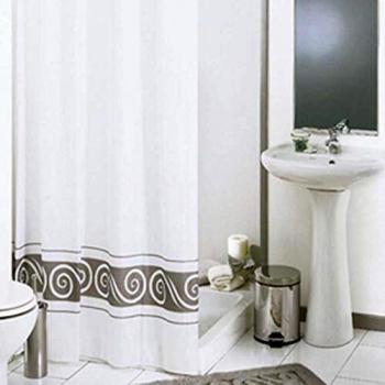 Rideau de douche 120×200 cm, tissu frisé décoratif