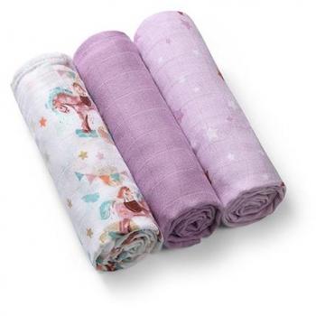 Couches en Bambou Naturel Violet BabyOno 70x70 cm 3 pcs