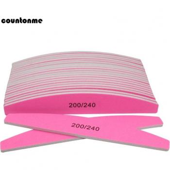 10Pcs Pink Nail Art Sanding Files