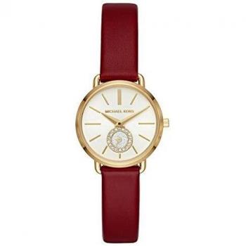 Montre Michael Kors Petite Portia Cuir Rouge MK2751