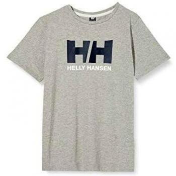 Helly Hansen Junior Grey‑Melange T‑Shirt with Logo (10‑Year‑Olds)