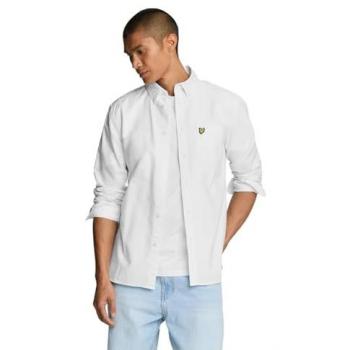 Camicia Oxford Lyle & Scott in Bianco 2XL